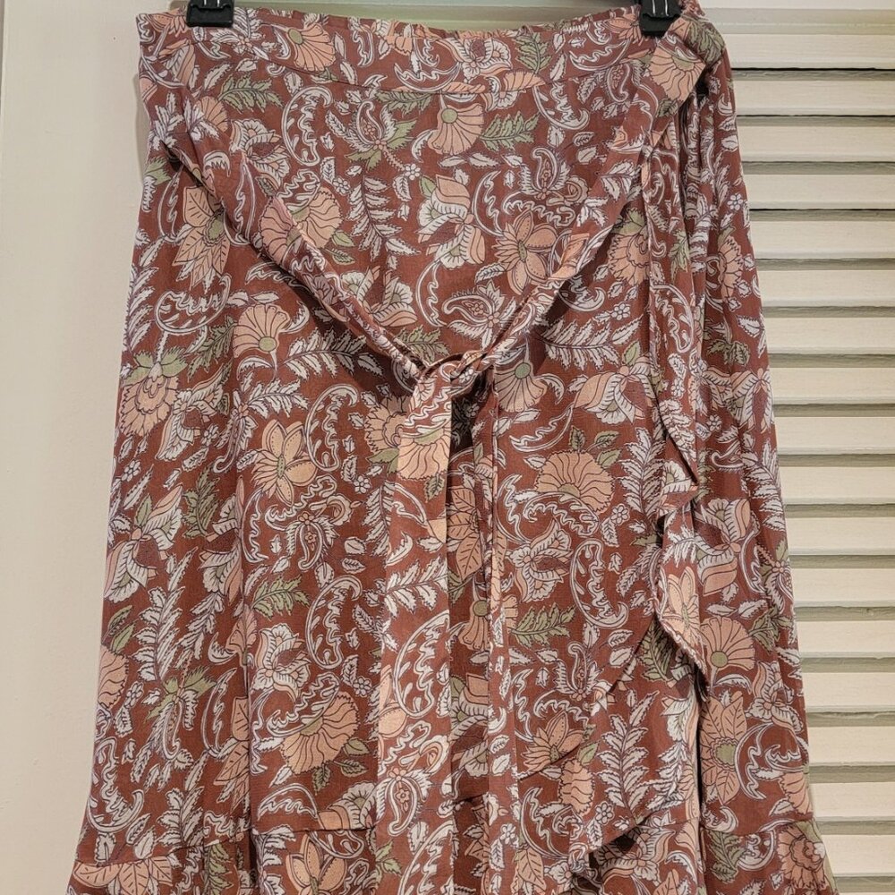 Anthropologie ruffled Mini Skirt